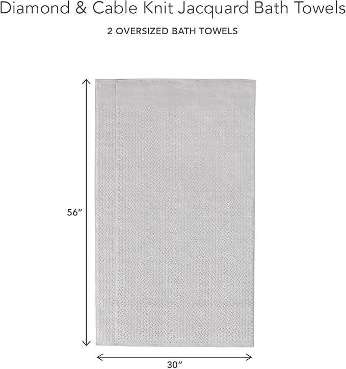 Texere 100% Organic Cotton Jacquard 650 GSM Premium Bath Towel Sets - Image 6