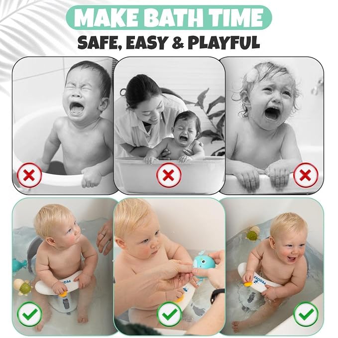 Baby Bath Seat for Babies 6 Months & Up Sitting Up | Non-Slip Bath Seat - Image 5