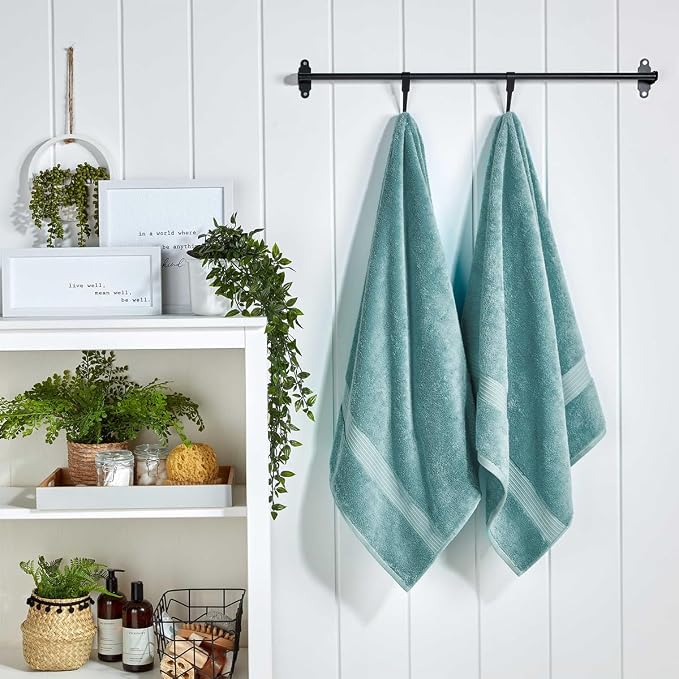 Christy Supreme Hygro 4 Piece Towel Set | Mineral Blue | 100% Luxury Supima - Image 5