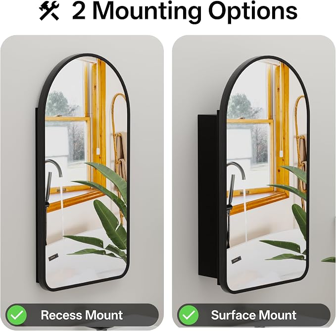 Arched Bathroom Medicine Cabinet - Image 4
