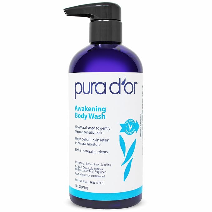PURA D'OR 16 Oz Awakening Body Wash by PURADOR