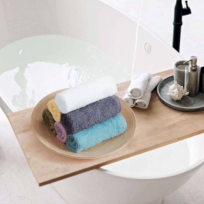SEMAXE 100% Cotton Washcloths for Bathroom - Image 9