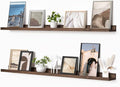 Heimlove Picture Ledge Shelf, Floating Shelves Set of 2, 48 Inches Picture Shelf by Heimlove