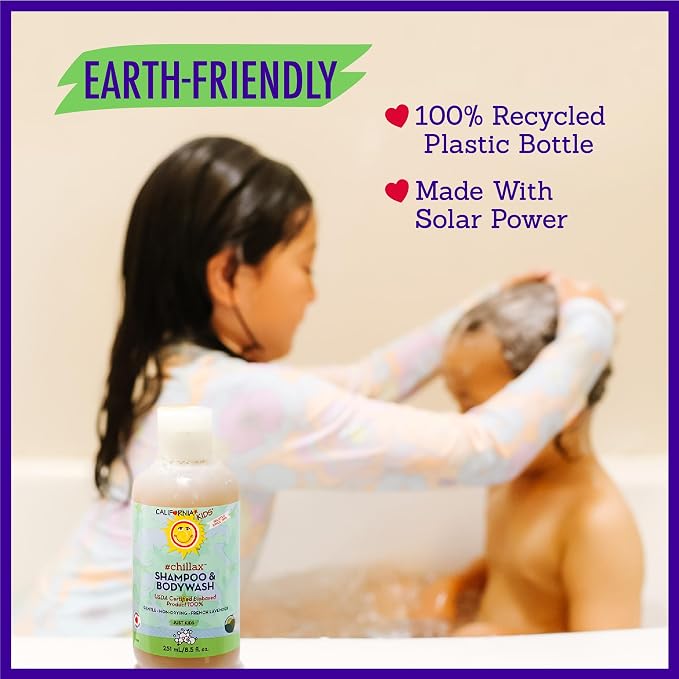 California Kids Chillax Shampoo and Bodywash | 100% Plant-Based | Gentle - Image 7