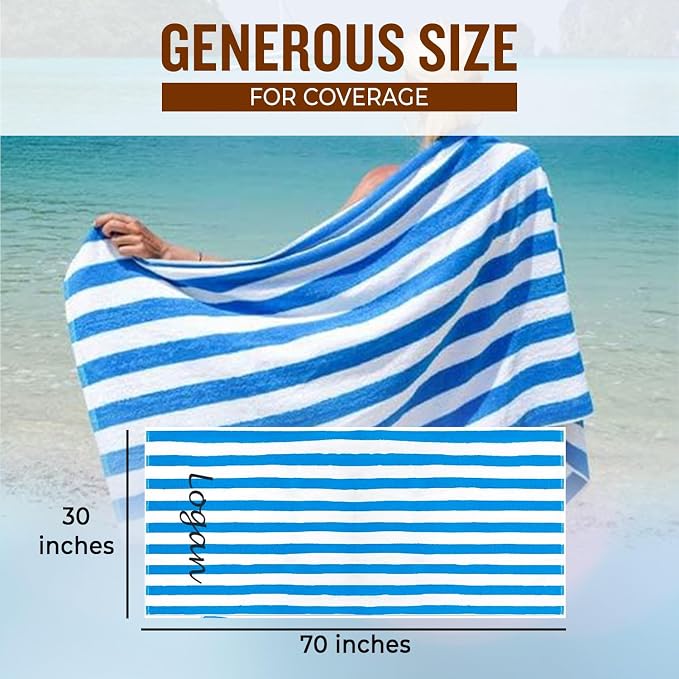 Personalized Passion Beach Towels - Image 4