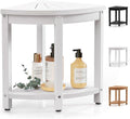 Waterproof Corner Shower Stool for Inside Shower, Poly Lumber Shower Bench Seat by BEKVEMLIVING
