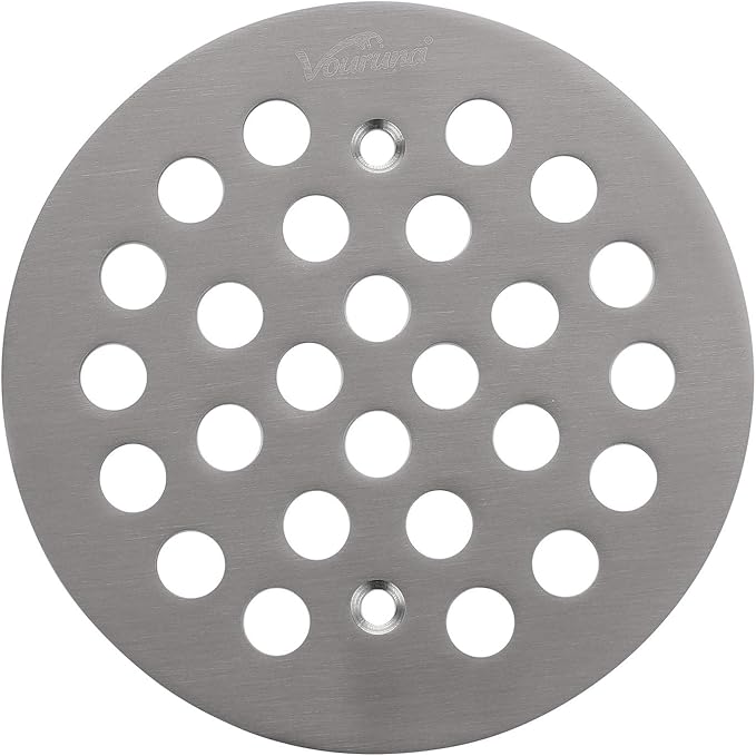 4-1/4Inch（108mm Screw-in Shower Strainer Drain Cover Replacement Floor Strainer by vouruna