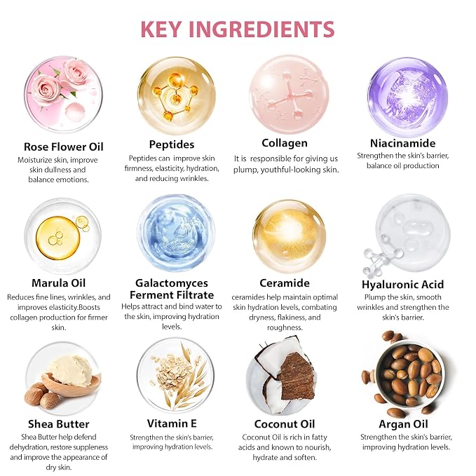 Rose 23 Pcs Facial Skin Care Set, Luxury Bath and Body Gifts - Image 7