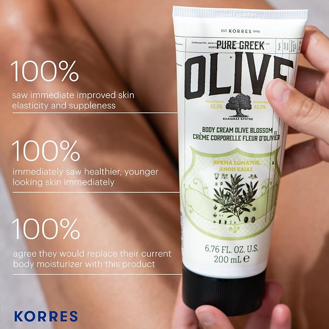 KORRES Olive Body Lotion for Dry Skin Moisturizer Cream - Image 3