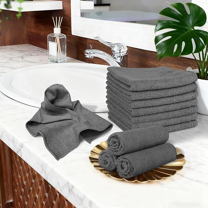 Orighty Washcloths Towels Set 20 Pack, Highly Absorbent and Soft Feel - Image 8