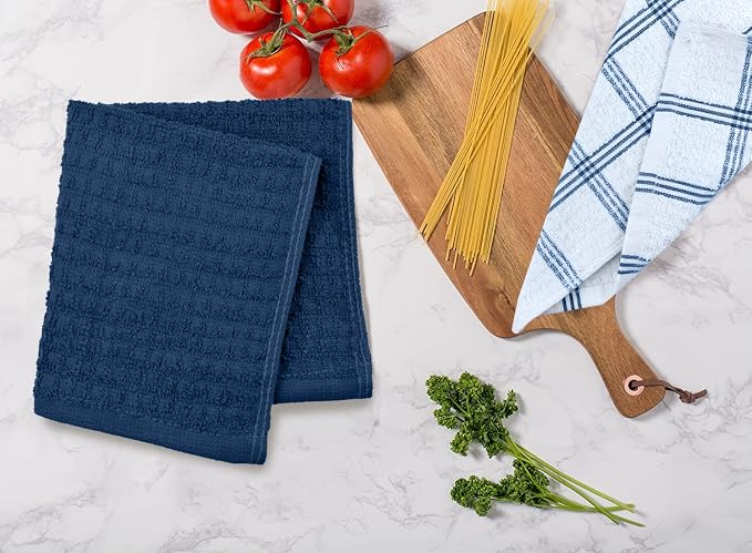 DAN RIVER Premium Dish Cloth 100% Cotton 12 X 12 Inches |Pack of 8|-Ultra Soft - Image 7