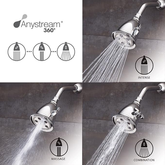 Speakman S-2005-HB-BC Hotel Anystream High Pressure 2.5 GPM Adjustable Shower - Image 2