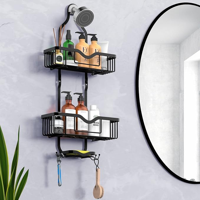 Kadolina Shower Caddy Hanging, Bathroom Organizer Rack, Shower Rack - Image 5
