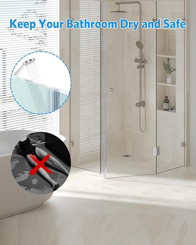 Shower Door Side Seal, Frameless Glass Doors Seal Strip - Image 6