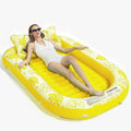 Inflatable Tanning Pool Lounger Float by COMMOUDS