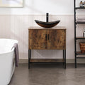UEV Rustic Brown 30" Bathroom Vanity by YourHomeExcellentVendor