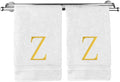 Monogrammed Hand Towel, Personalized Initial Gift, Extra Absorbent 100% Turkish by BareCotton