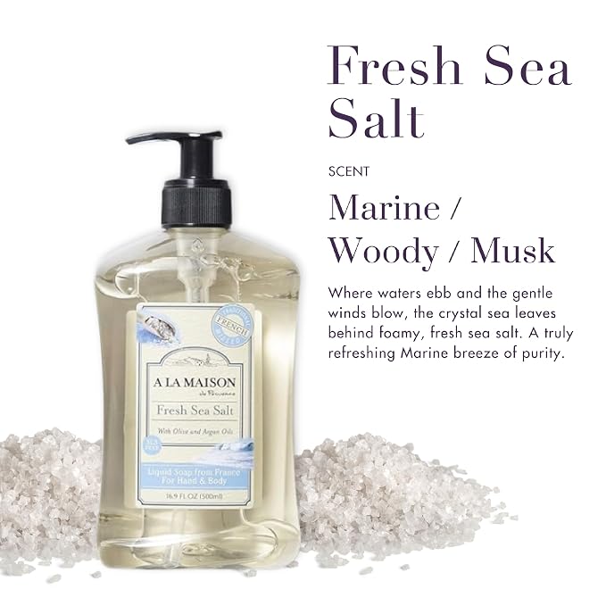 A LA MAISON French Liquid Hand Soap, Fresh Sea Salt - Image 2