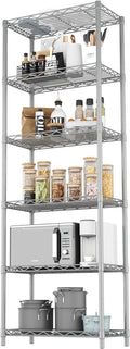 HOMEFORT 6-Tier Wire Shelving, 6 Shelves Unit Metal Storage Rack, Closet Shelves by HOMEFORT