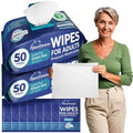 XL Bath Wipes for Adults No Rinse – 100 Count + 8 Travel Body Wipes, After by DuraCleanse