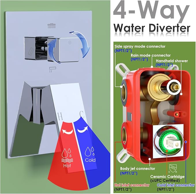 Enga Dual Shower Head Shower System - Image 6