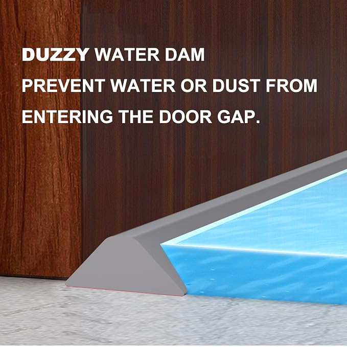 Duzzy 98 Inch Collapsible Shower Water Dam, Shower Threshold Water Stopper - Image 6