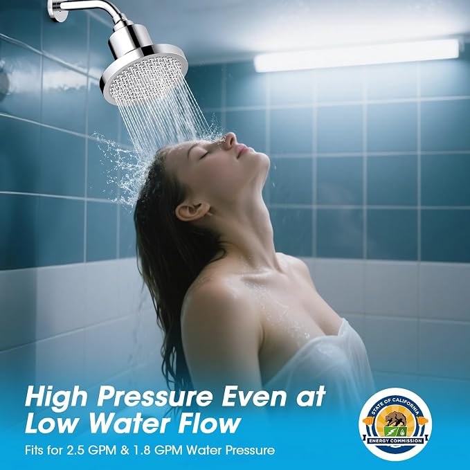 FASDUNT Filtered Shower Head, Anti-Clog High Pressure Shower Heads - Image 8
