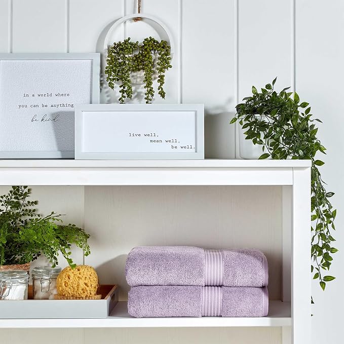 Christy Supreme Hygro 4 Piece Towel Set | Lavender | 100% Luxury Supima Cotton - Image 2