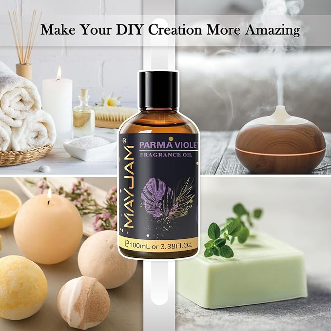MAYJAM 100ML/3.38FL.OZ Parma Violet Fragrance Oils - Image 5
