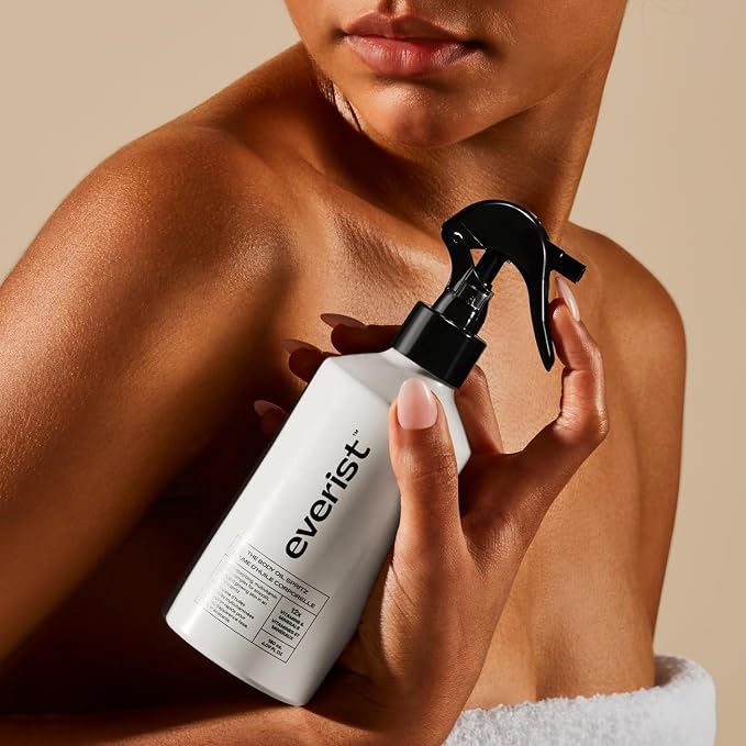 Everist Body Oil Spritz – Waterless Vitamin-Infused Dry Body Oil - Image 7