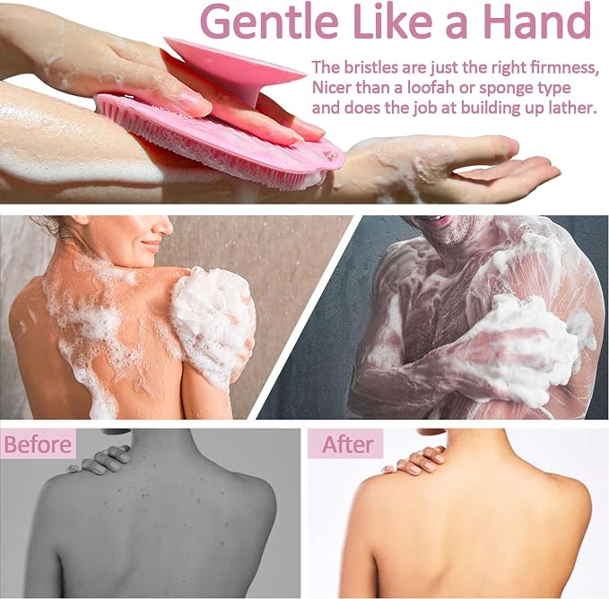 Soft Silicone Body Scrubber, Gentle Like a Hand Exfoliating Your Skin and Build - Image 4