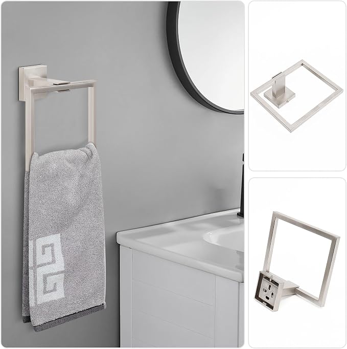 NearMoon 5 Pieces Bathroom Hardware Set 304 Stainless Steel - Image 7