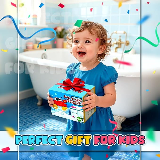 Bath Toys for Kids Ages 1-3, Light Up Baby Bath Toys Crab Bubble Maker - Image 8