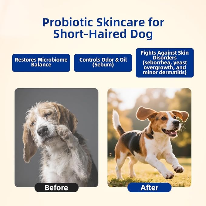 Unipaws Probiotic Short-Haired Dog Conditioner – Degreasing, Soothing & - Image 2