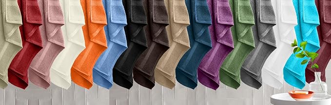 DAN RIVER Bath Towels Set of 4, 27 x 54 Inches, 100% Cotton, Larger & Lighter - Image 6