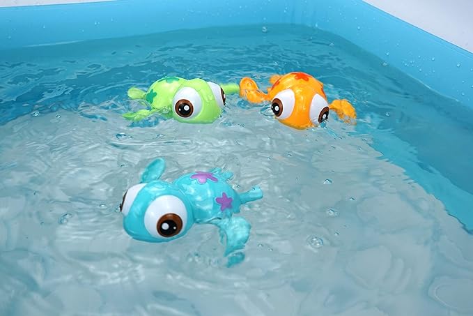 DUCKBOXX XX Wind-up Swimming Sea Turtles Bath Toy, No Battery Mold-Free - Image 6