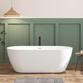 FerdY 67" Bali Elite Acrylic Freestanding Bathtub, Gracefully Shaped by FerdY