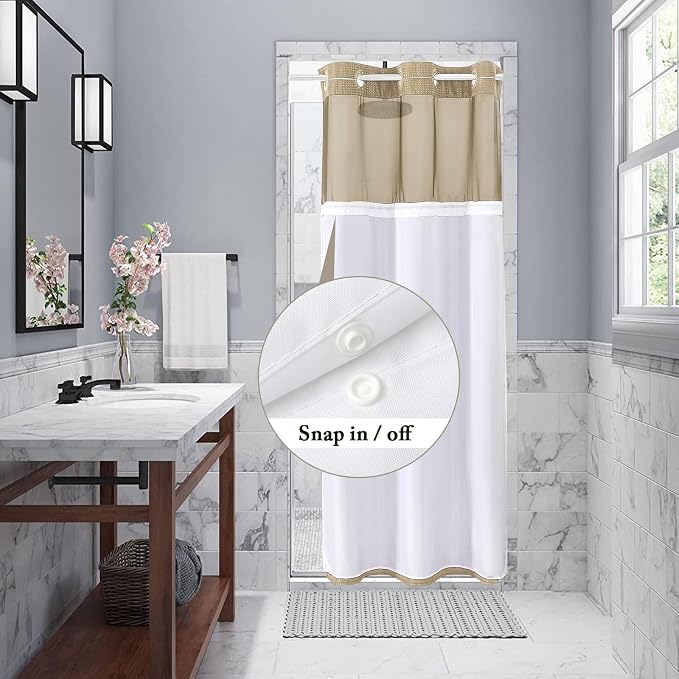 Gibelle Stall Small Shower Curtain 36x74, Waffle Weave Shower Curtain - Image 3
