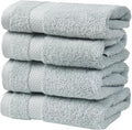 SOFE H&L | Olea Luxury Turkish Cotton Bath Towels Set of 4 : 4 Wash Cloths by SOFEHomeLiving