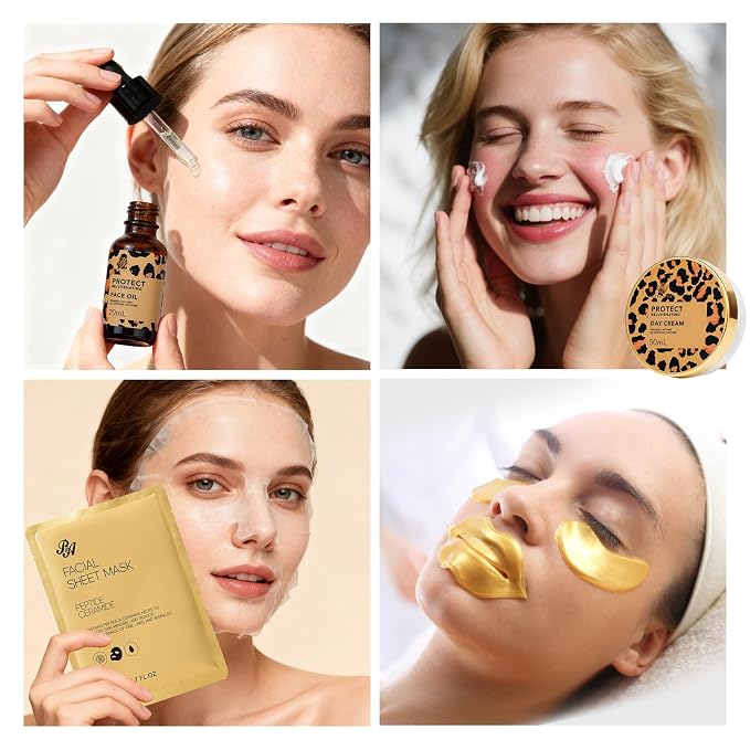 Leopard 23 Pcs Skin Care Set for Women, Bath and Body Set, Spa Gift Baskets - Image 2