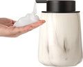 Enra Ceramic Foaming Soap Dispenser, 12 oz Marble Foam soap Dispenser Bathroom by Enra