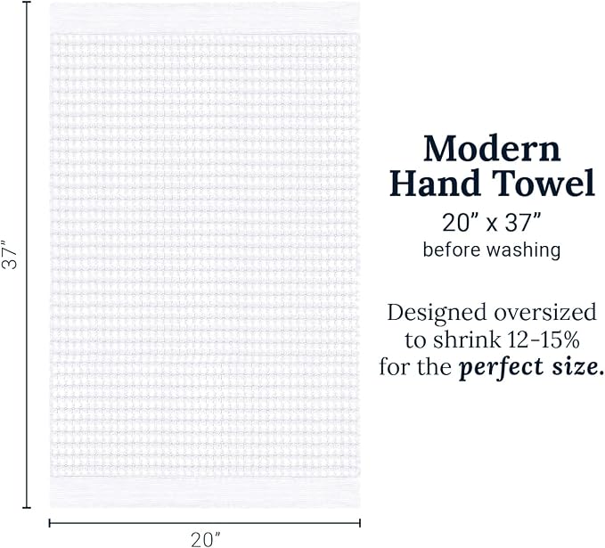 GILDEN TREE Waffle Hand Towels for Bathroom Quick Dry Large Luxury Lint Free - Image 9