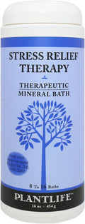 Stress Relief Therapeutic Mineral Bath Salt- 16 oz. by PlantlifeNaturalBodyCare