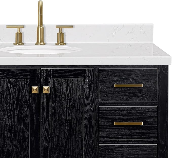 ARIEL Cambridge 48 Inch Single Oval Sink Bathroom Vanity - Image 12