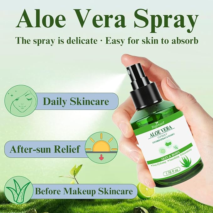 Aloe Vera Spray for Hydrating Nourishing Facial Skin in Winter, Aoe Vera Spray - Image 2