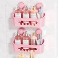 LEVERLOC Shower Caddy Suction Cup 2 Pack, Shower Organizer Removable Bathroom by LEVERLOC