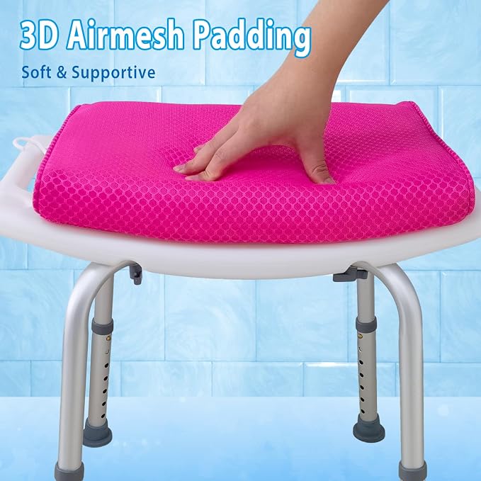 AEROiVi Shower Seat Cushion for Shower Chairs, Transfer Benches in Bathtub - Image 3