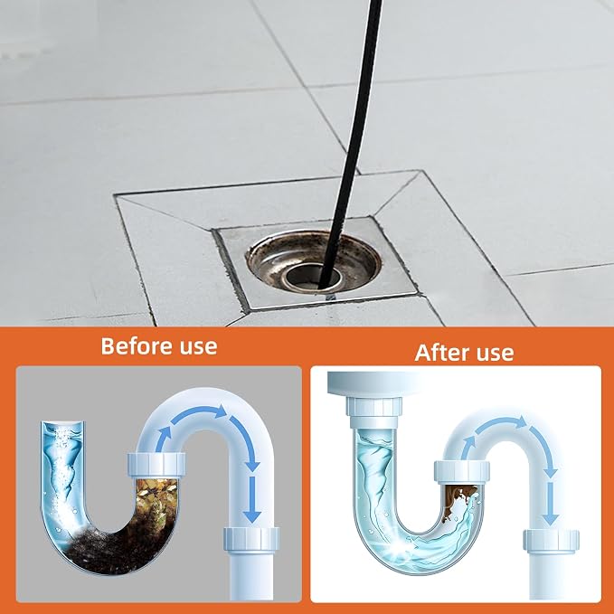 Sewer Jetter Kit for Pressure Washer, 25FT Drain Cleaner Hose 5800PSI - Image 7