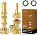 Twinkle Star Heavy-Duty Brass Adjustable Twist Hose Nozzle, High Pressure Hose by TwinkleStar