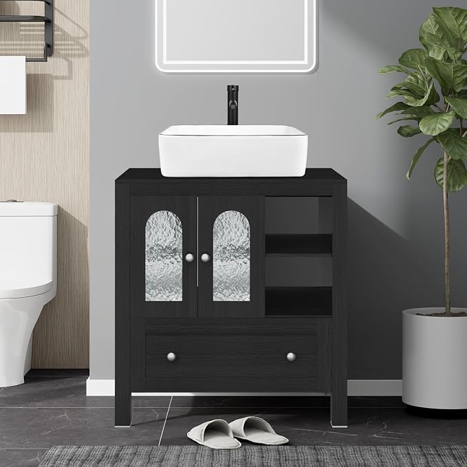 30-Inch Black Bathroom Vanity - Image 7